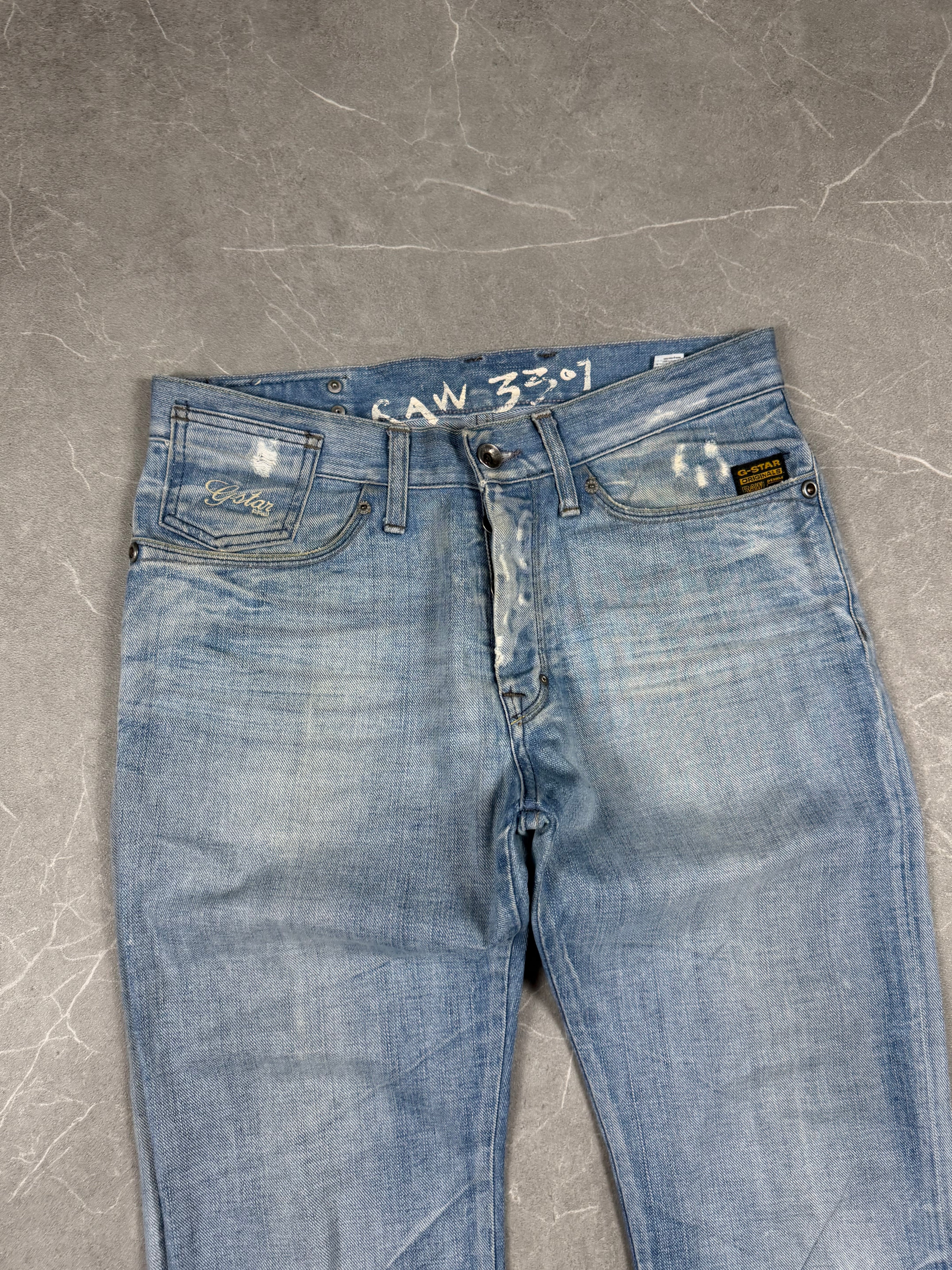 G-Star vintage washed bootcut jeans (S)