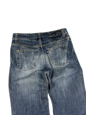Crazy Washed Baggy/Bootcut Jeans (S)
