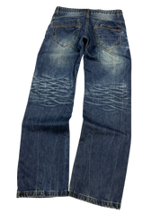 Washed Straight-Fit Jeans (M)