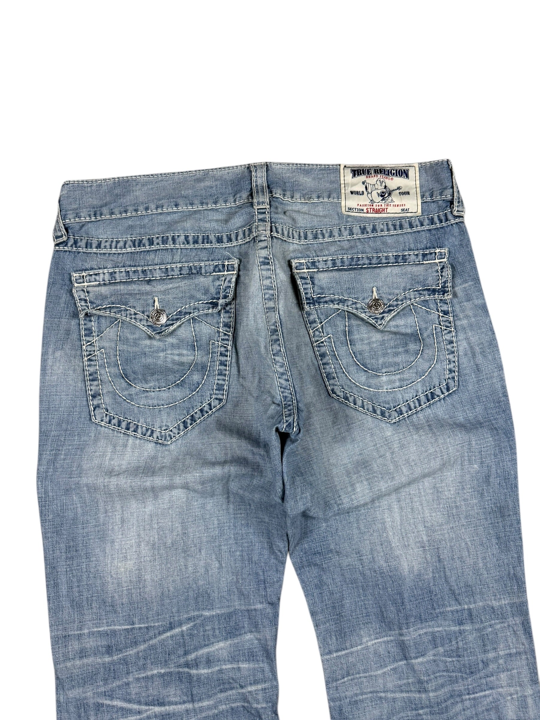 True Religion Washed Bootcut Jeans (L)