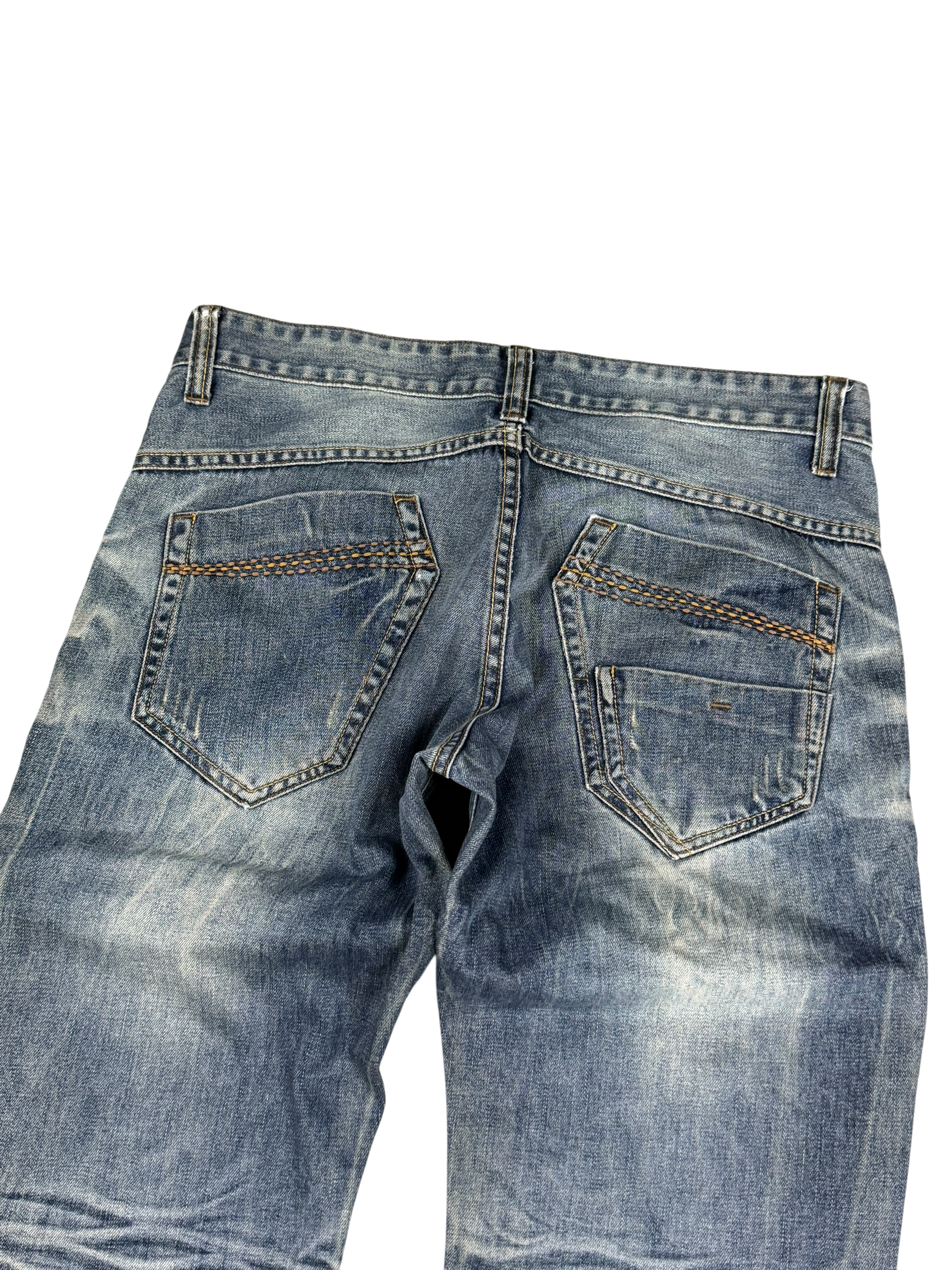 Washed Straightfit Jeans (S-M)