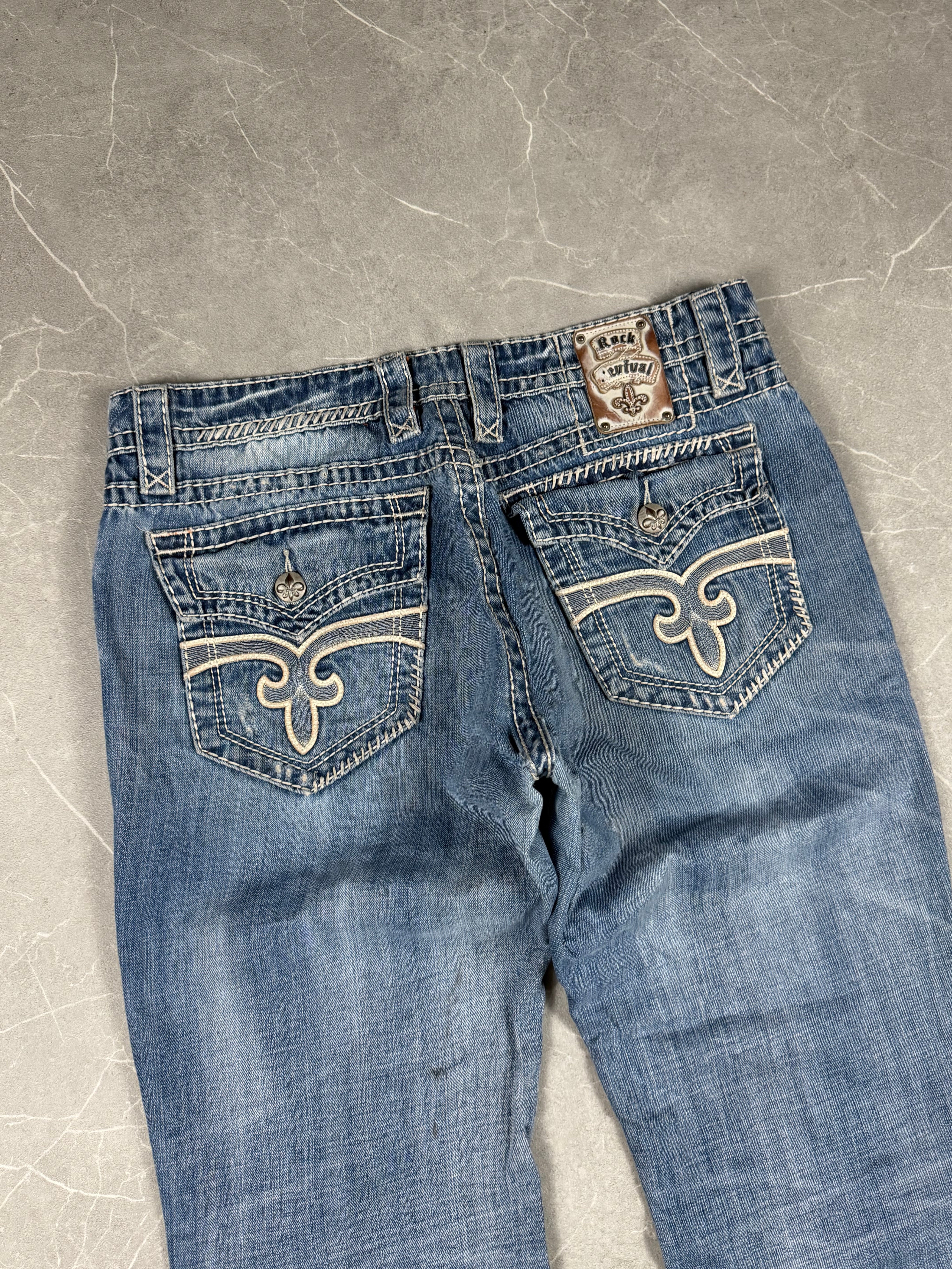 Rock Revival washed Bootcut Jeans (L-XL)