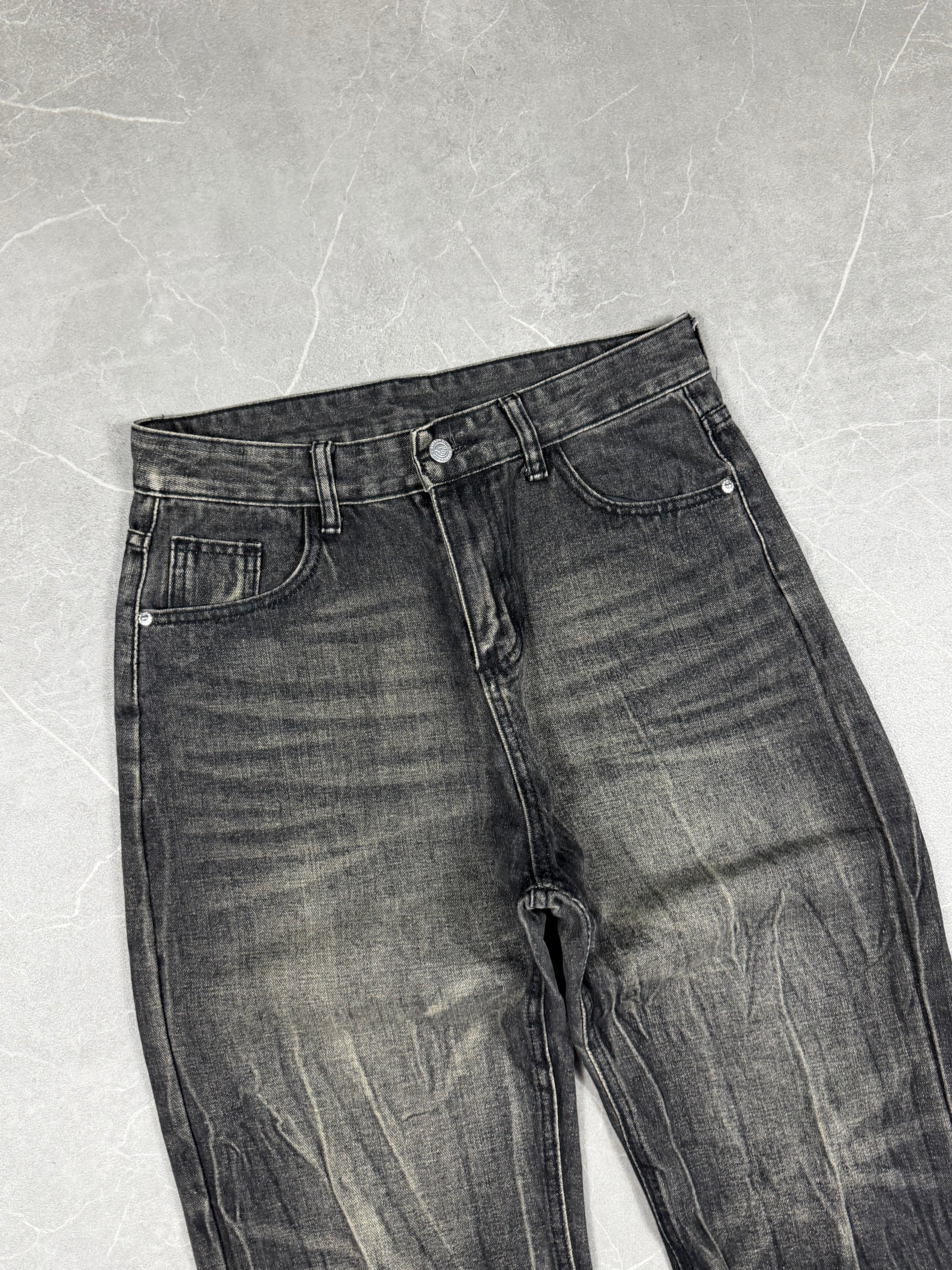 Vintage Washed Bootcut Jeans (S)