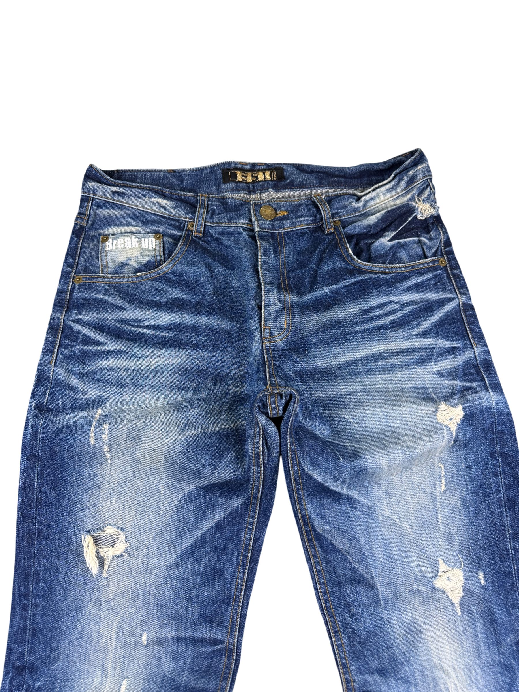 Ultra washed Straight Jeans (L)