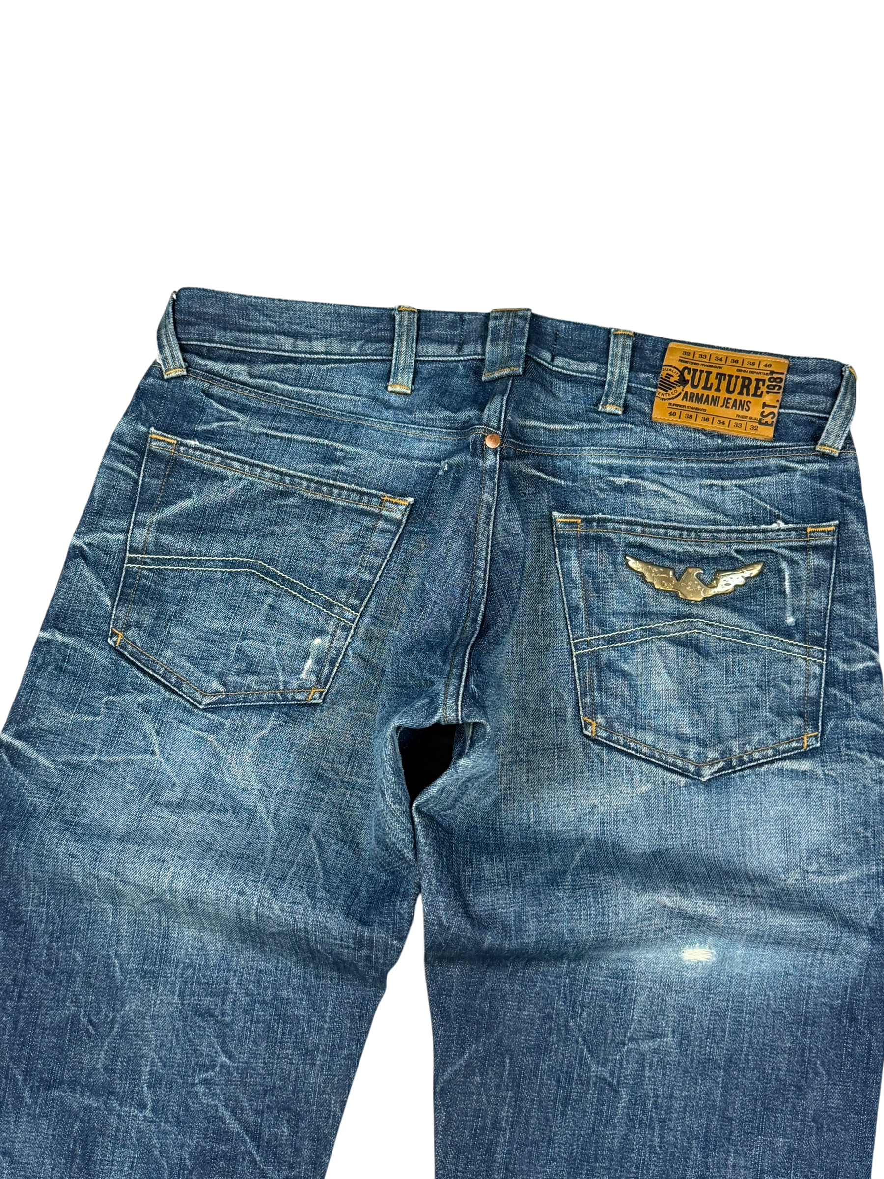 Armani Ultra washed Bootcut Jeans (M-L)