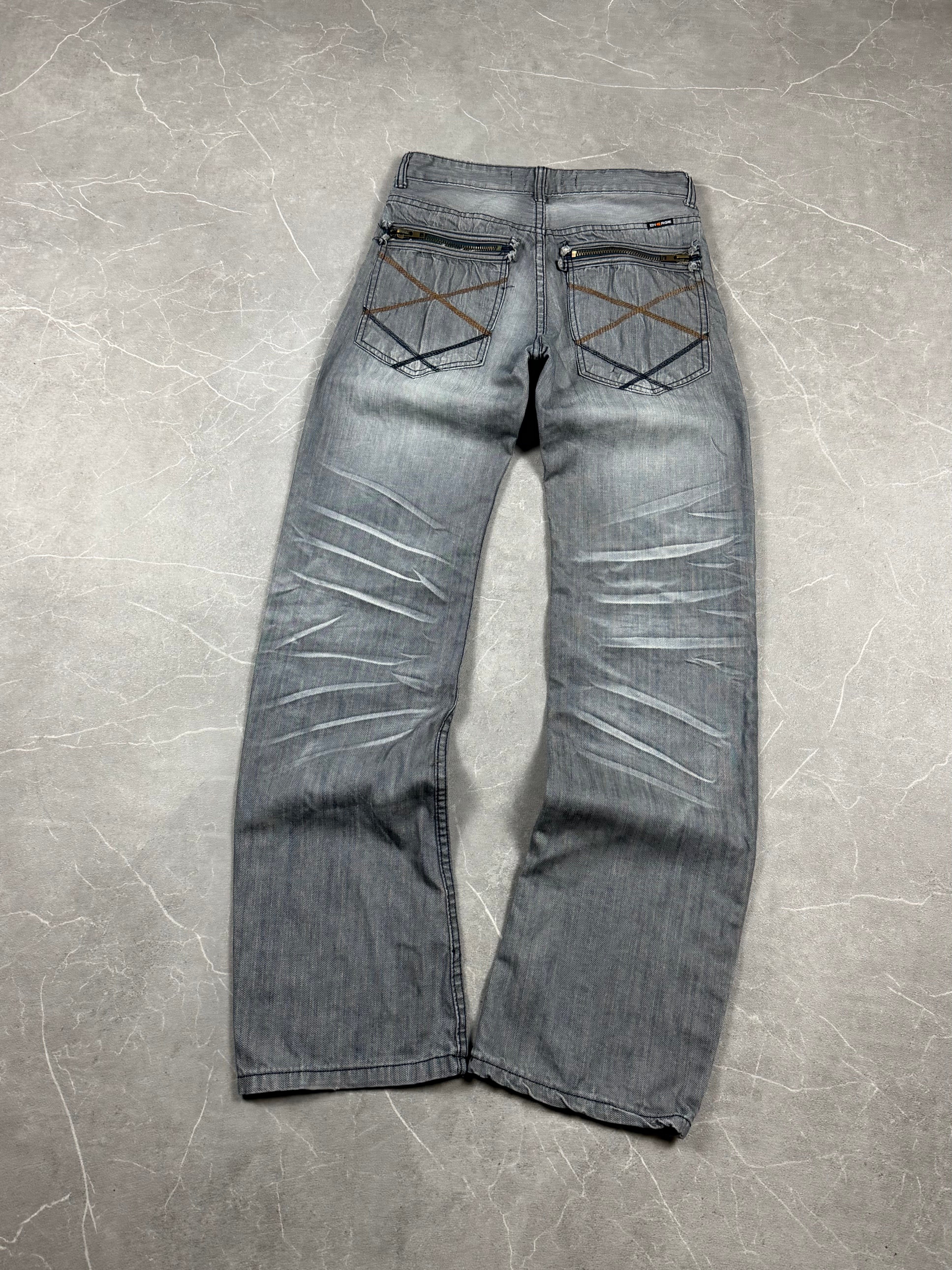 Vintage washed Straight Jeans (S)