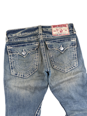 True Religion vintage washed Baggy/Bootcut Jeans (M-L)