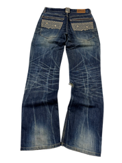 Crazy Washed Straight/Bootleg Jeans (M)