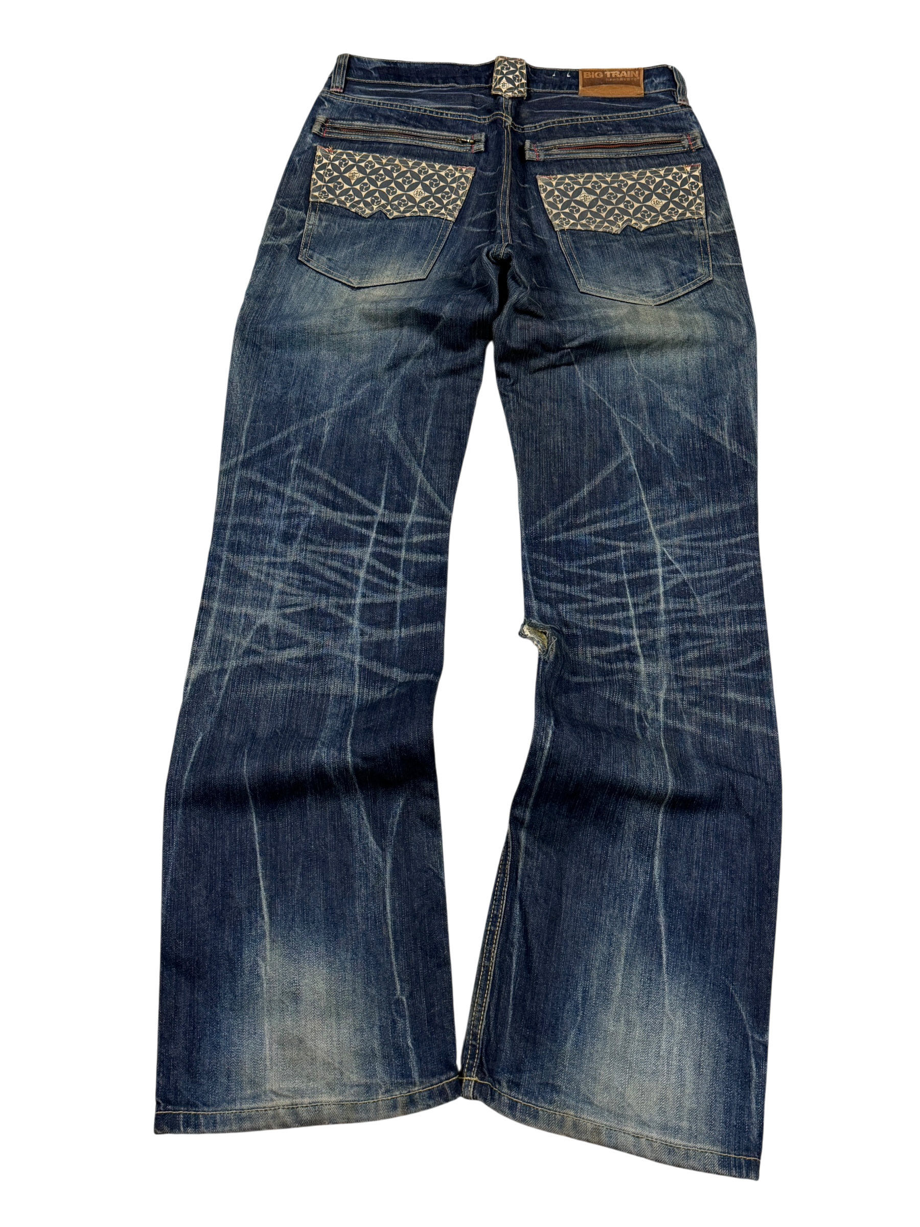 Crazy Washed Straight/Bootleg Jeans (M)