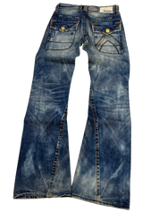 Crazy Washed Flared/Bootcut Jeans (S)