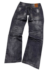 Vintage Washed Straight-Fit Jeans (S)