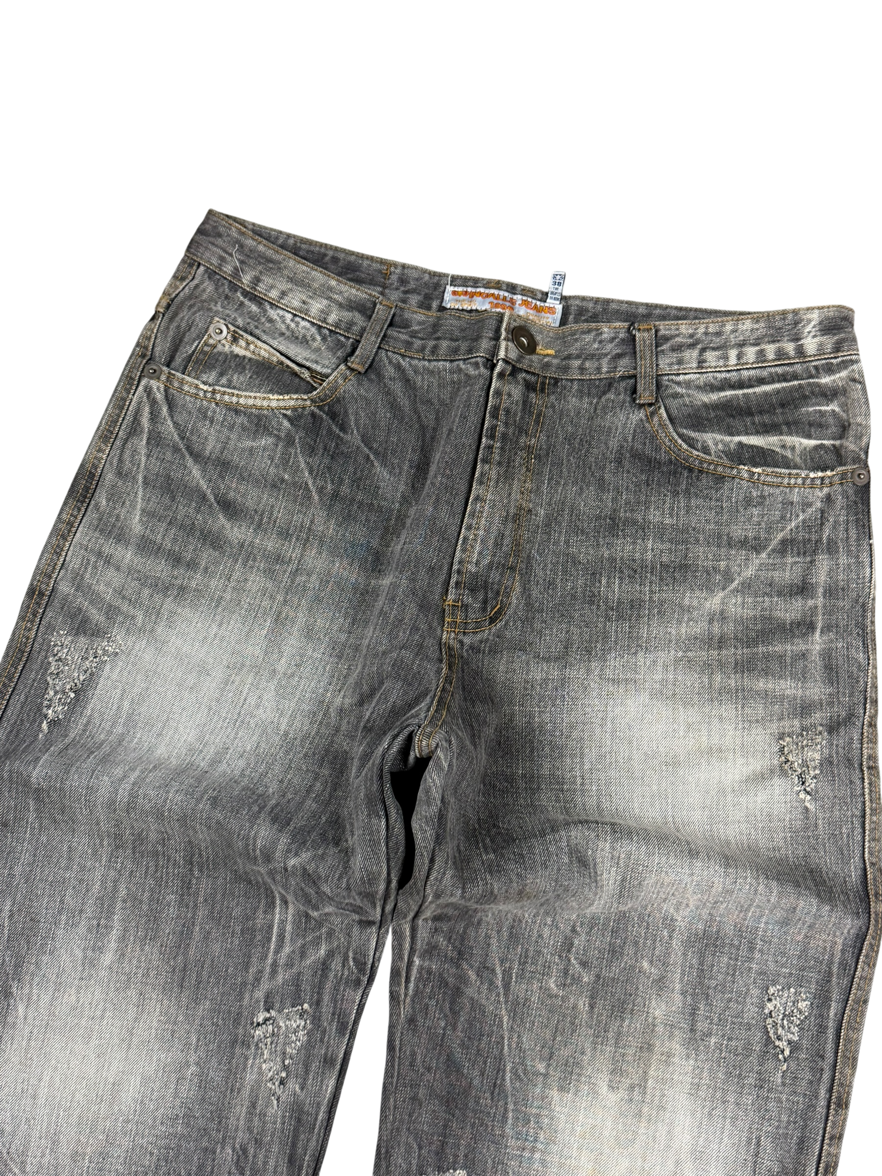 Crazy Washed Bootcut Jeans (XL)