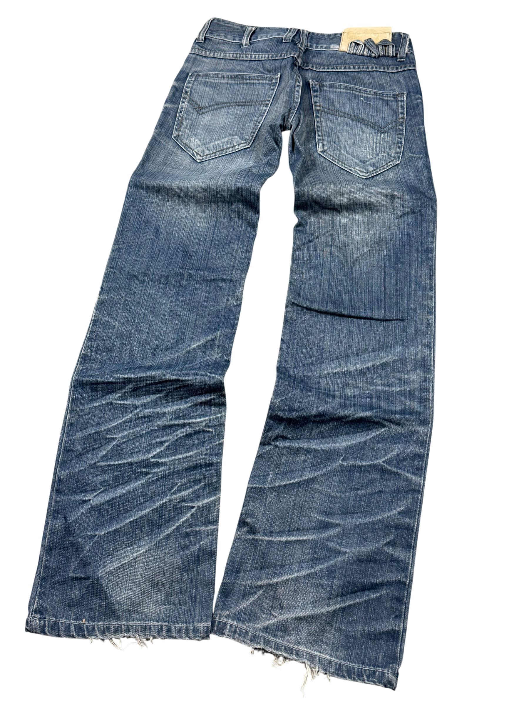 Washed Straight Fit Jeans (XS)