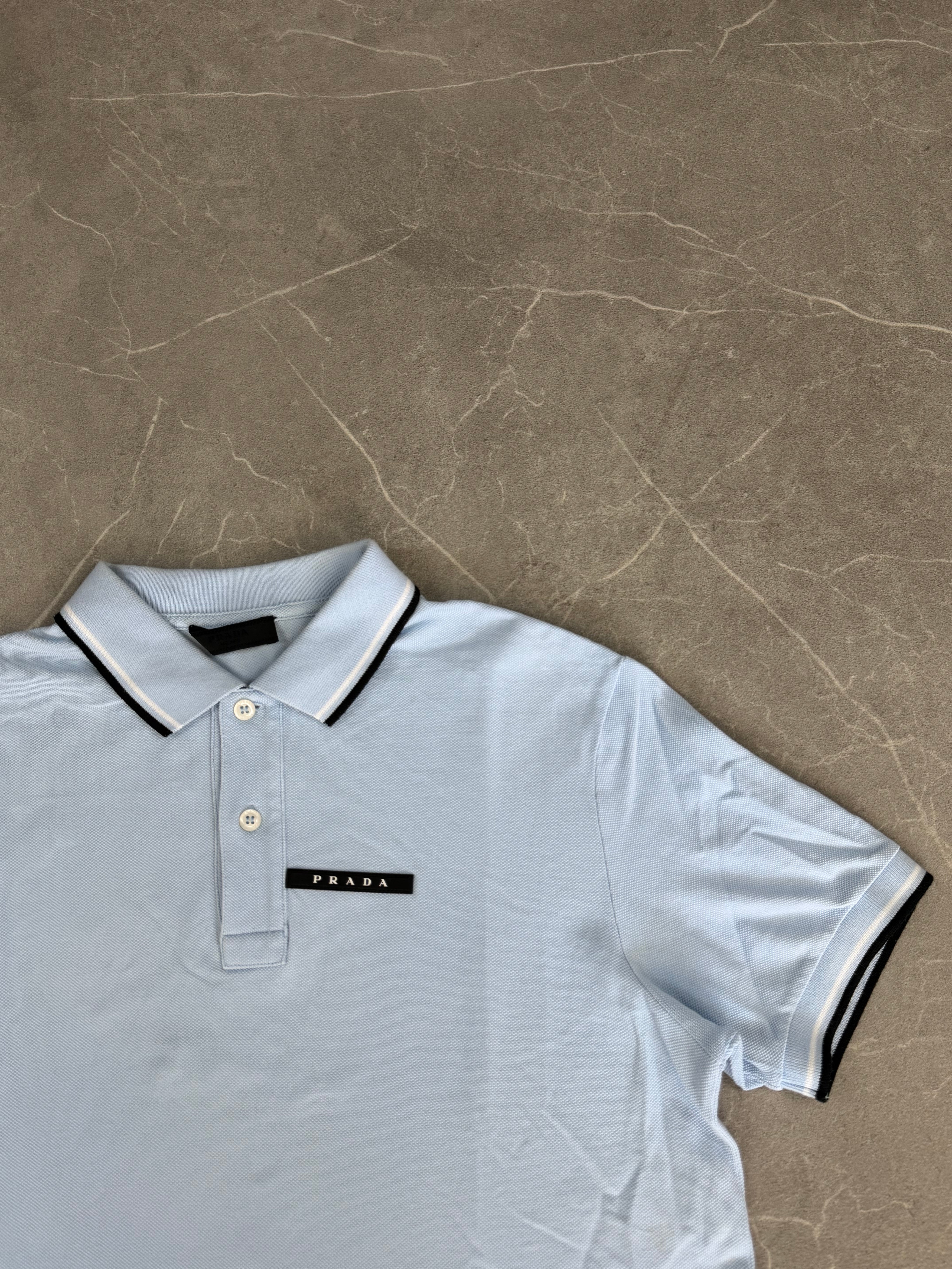 Babyblue Prada Slimfit Polo (L)
