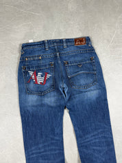 Armani Vintage Big Logo Jeans (S)