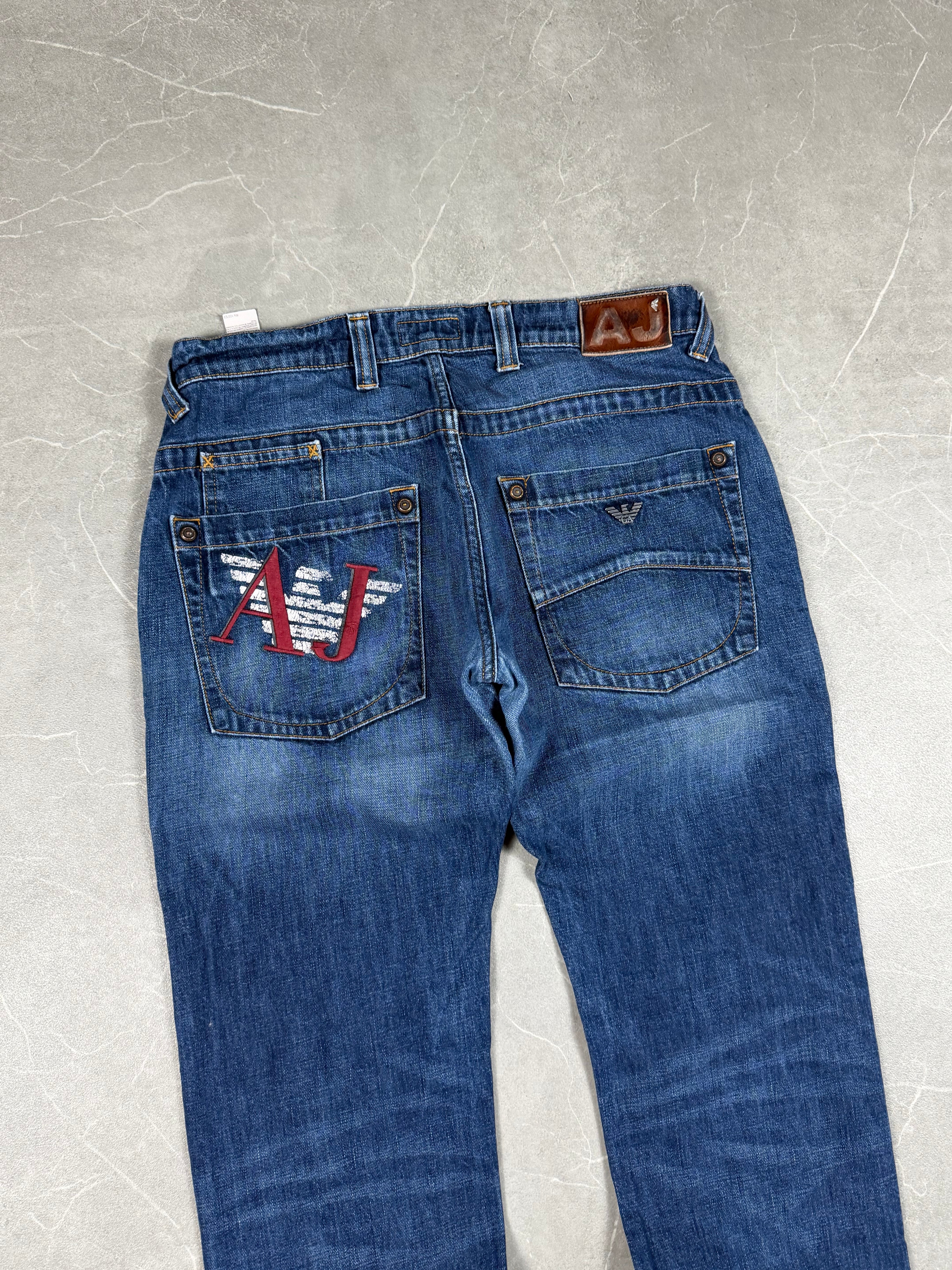 Armani Vintage Big Logo Jeans (S)