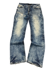 Crazy Washed Straight Jeans (S-M)