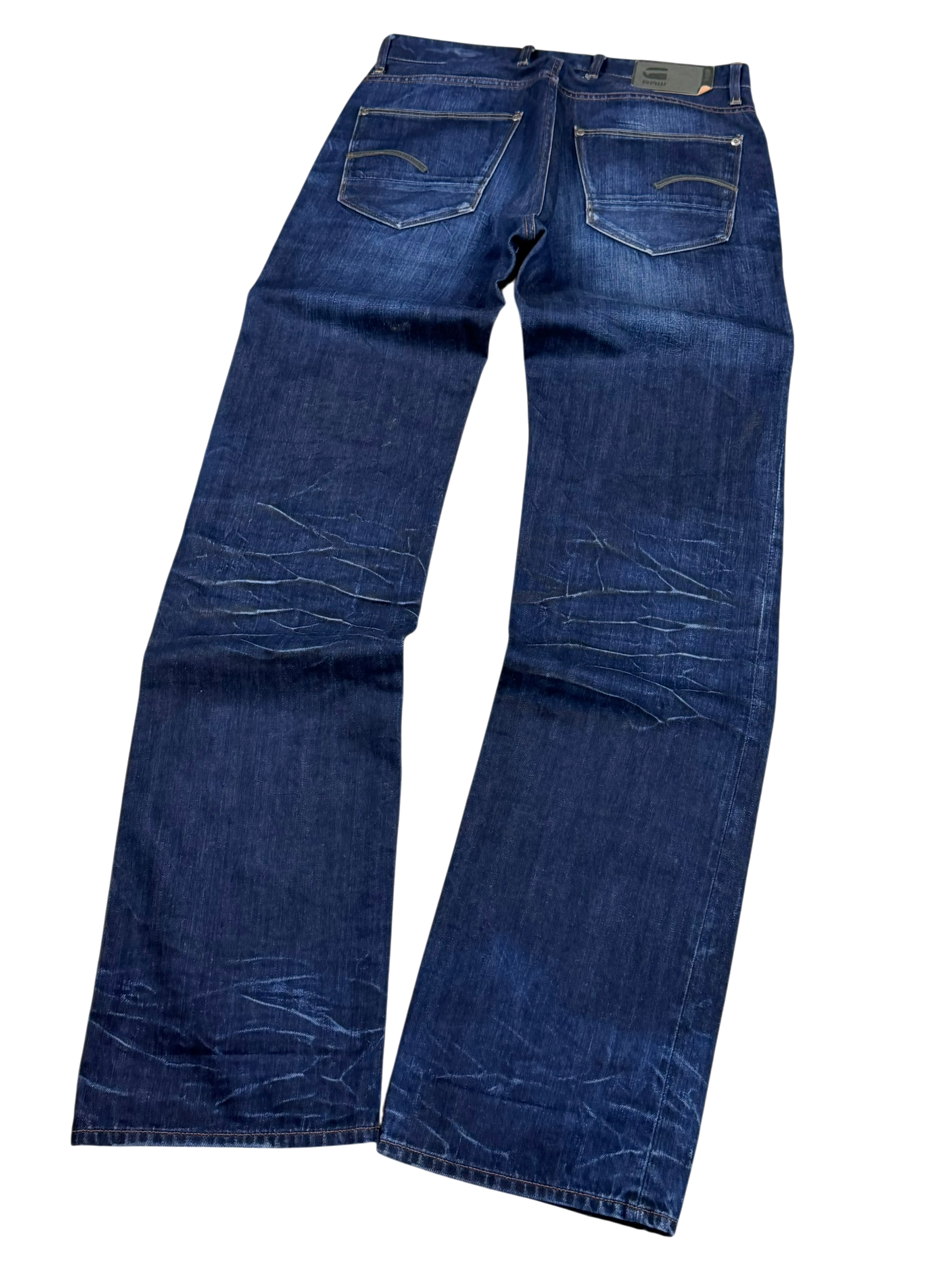 G-Star Washed Straight-Fit Jeans (L)