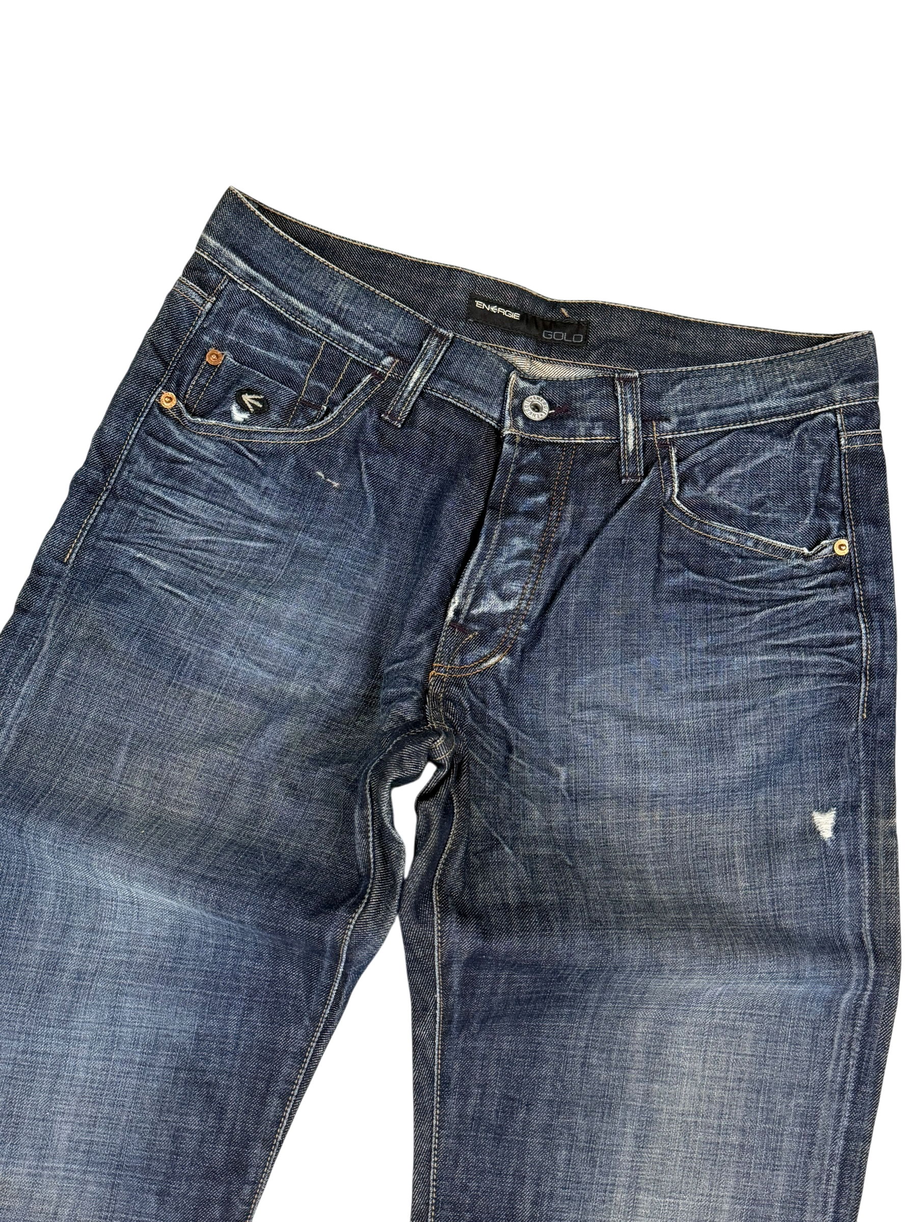 Vintage Washed Bootcut Jeans (S-M)