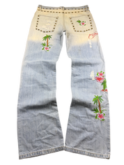 Dolce Gabbana Big Logo „Honolulu“ Bootcut Jeans (L-XL)