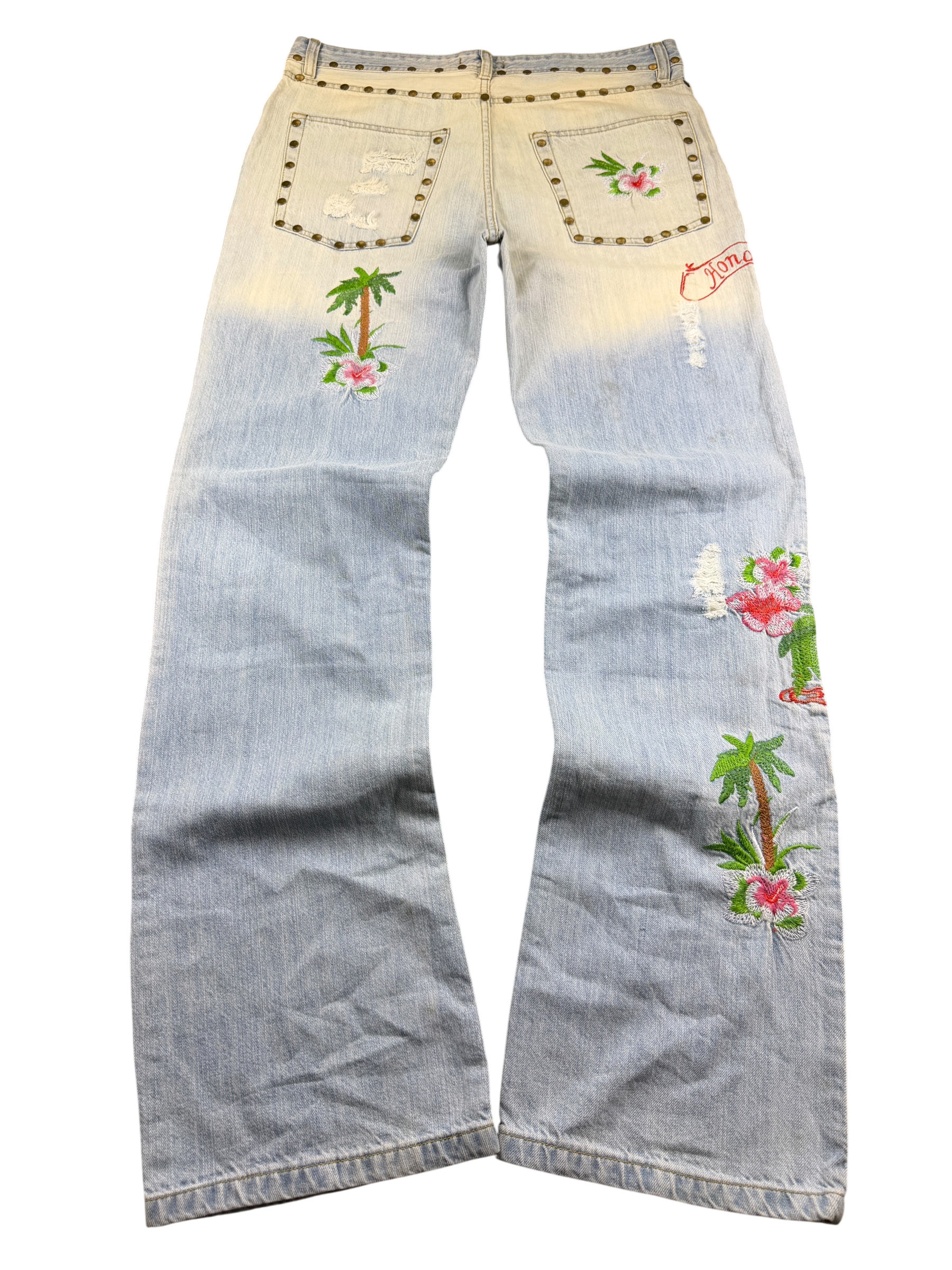 Dolce Gabbana Big Logo „Honolulu“ Bootcut Jeans (L-XL)