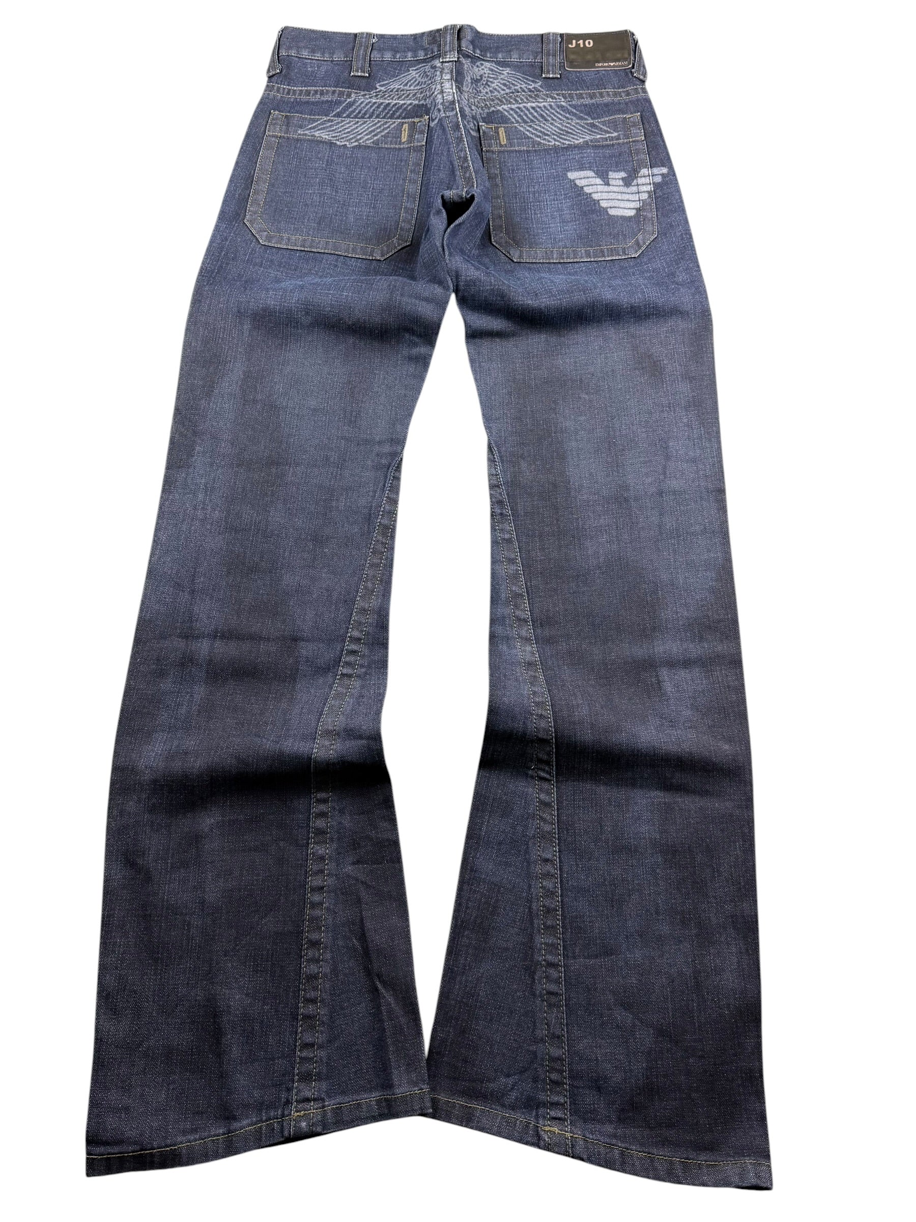Armani Big Logo Bootcut Jeans (S)
