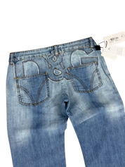 Dolce Gabbana Vintage Big Logo Bootcut Jeans (XS-S)