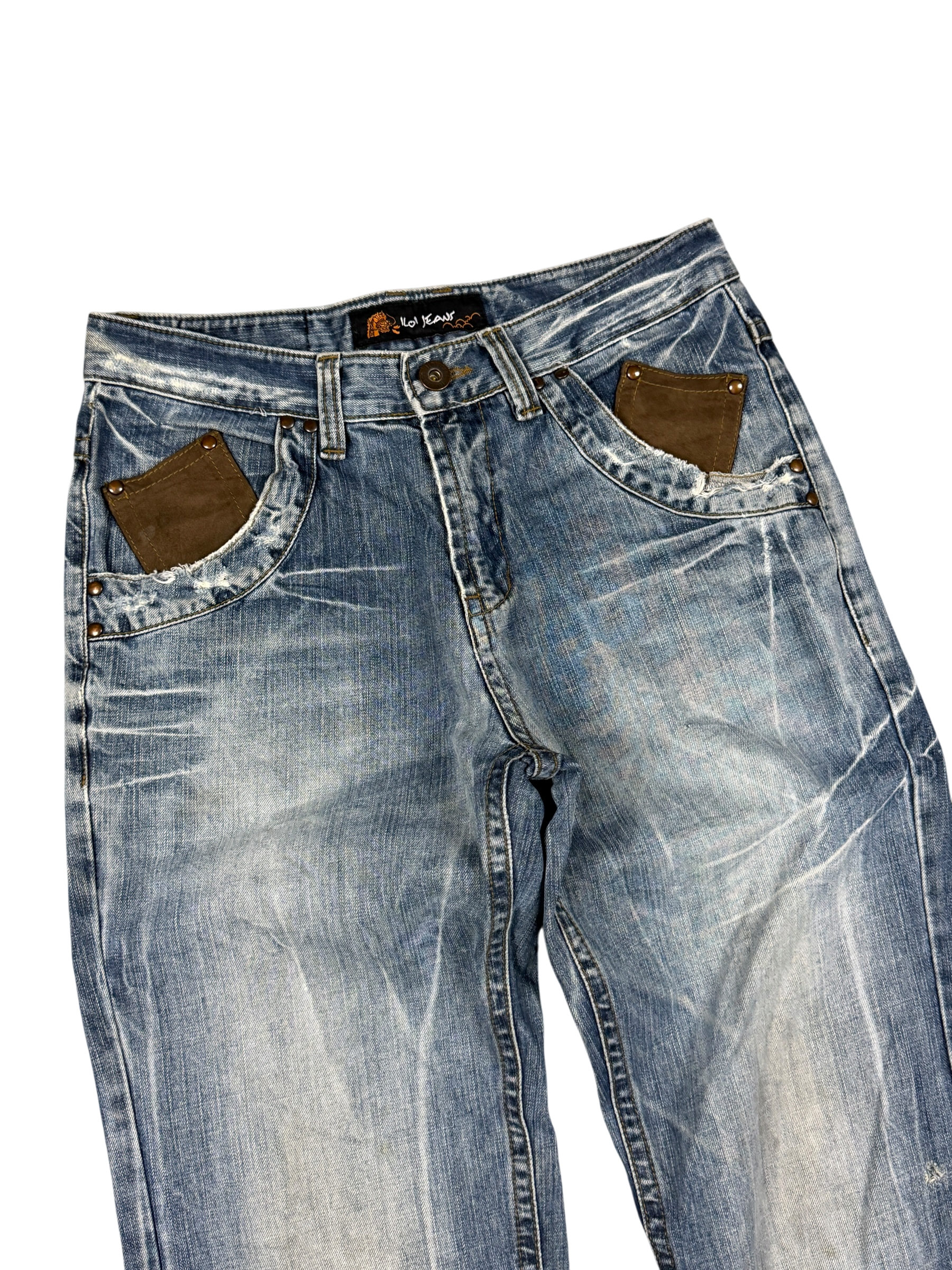 Crazy washed Bootcut Jeans (S-M)