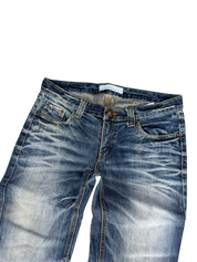 Ultra Washed Straight Jeans (XS-S)