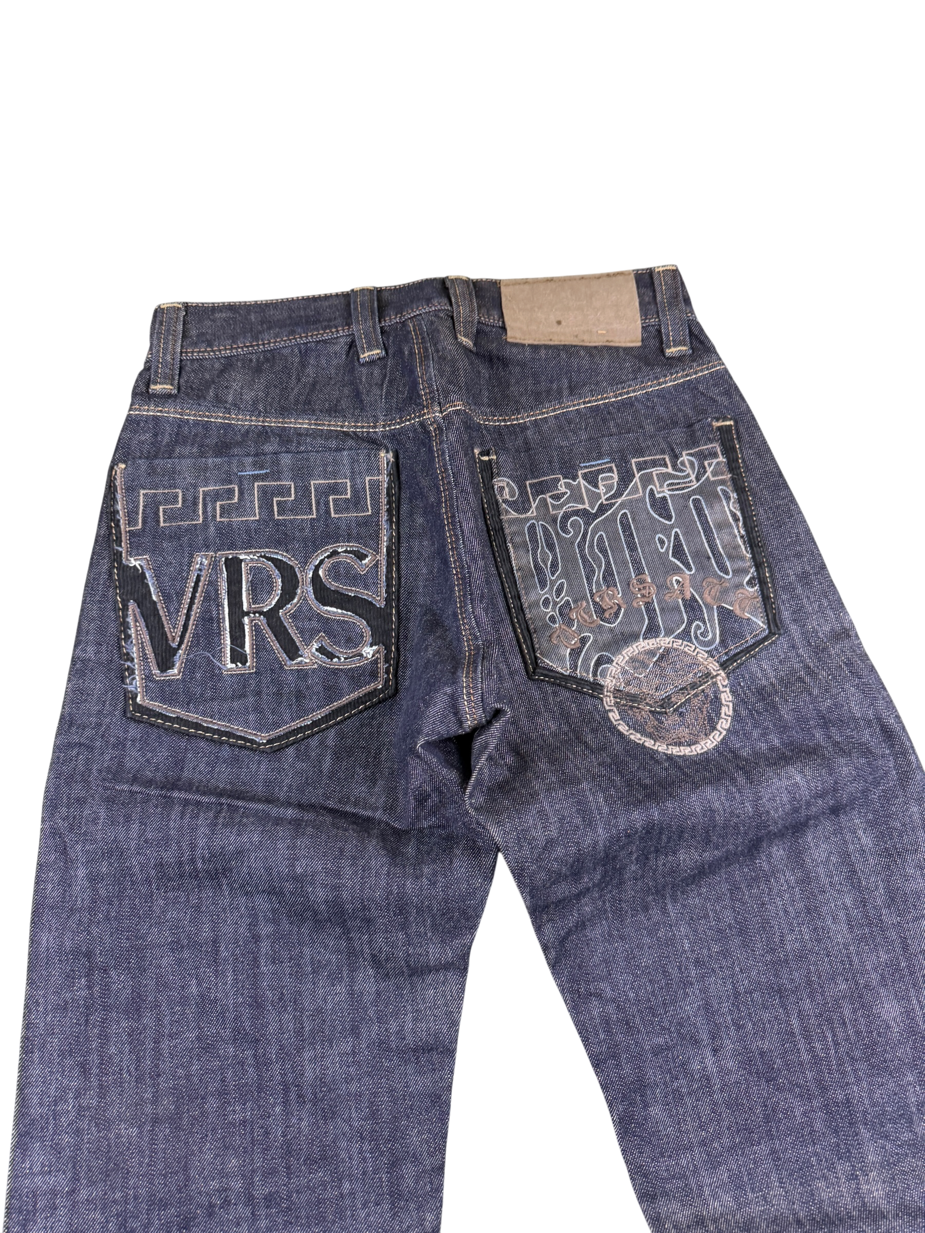 Versace vintage Big Logo Straight Jeans (XS)