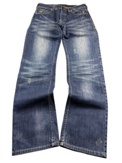 Crazy washed Straight Jeans (S)