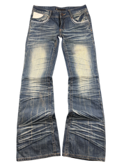 Ultra washed Big Bootcut Jeans (XS)
