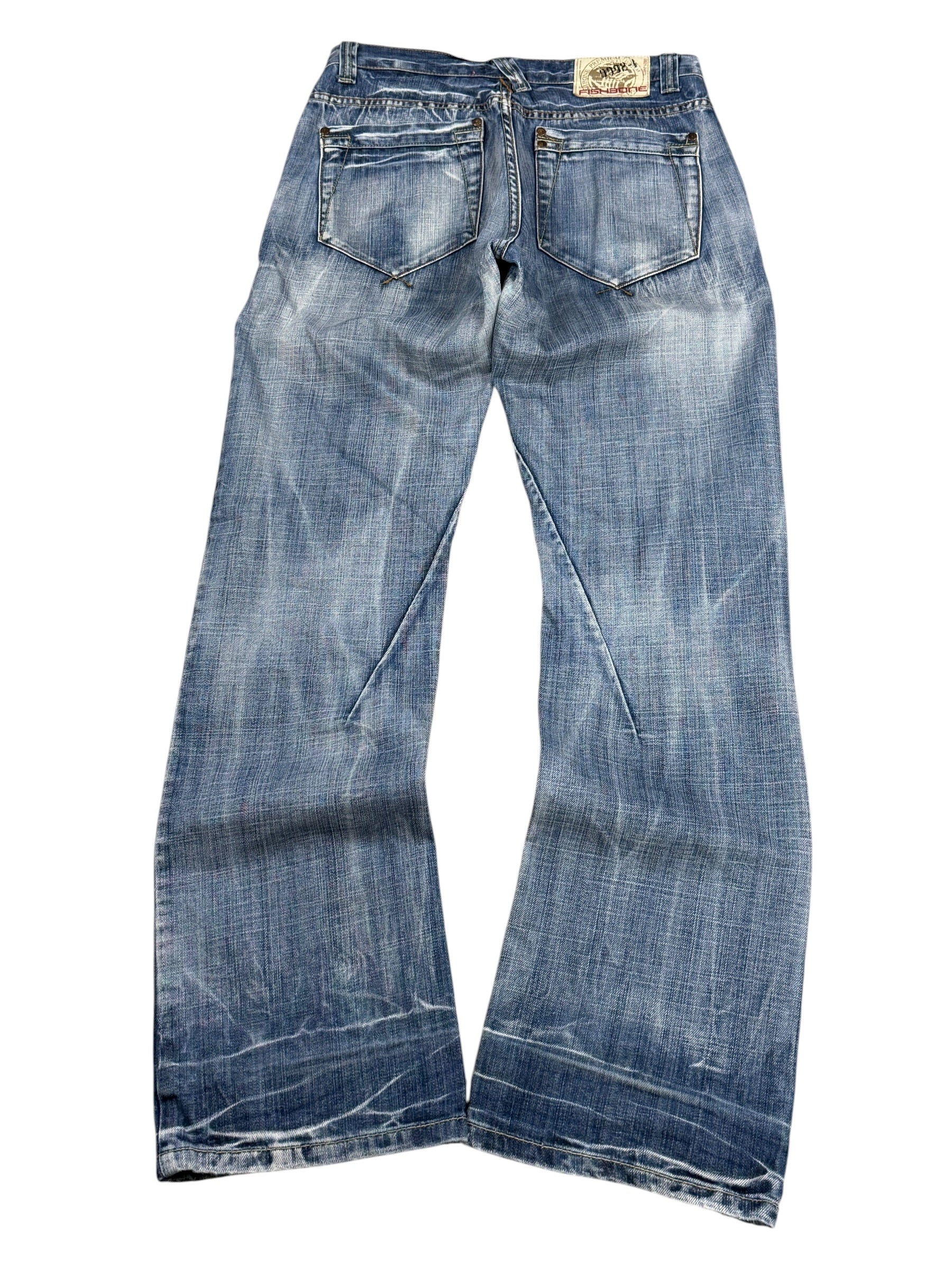 Vintage Washed Straight Jeans (S)
