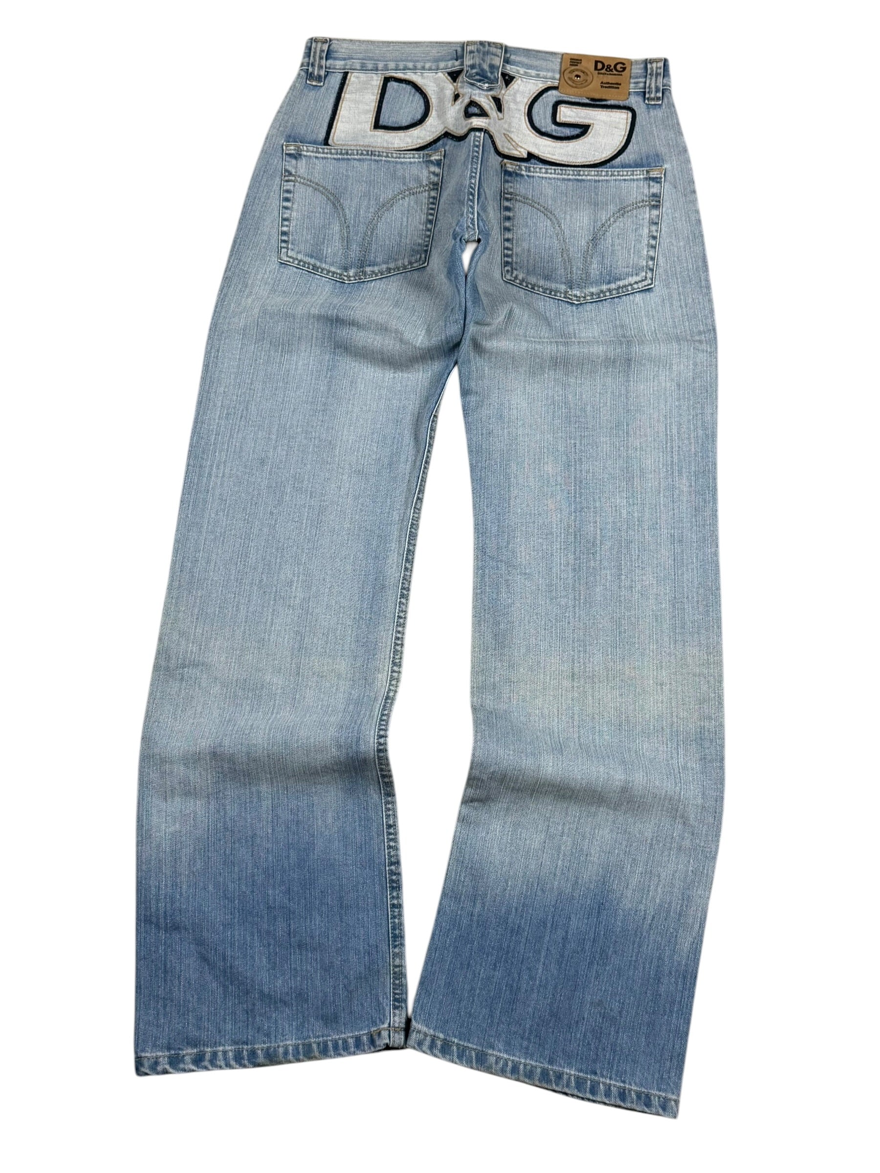 Dolce Gabbana Big Logo Bootcut Jeans (S-M)
