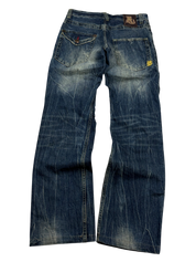 Crazy washed Straight Jeans (S)