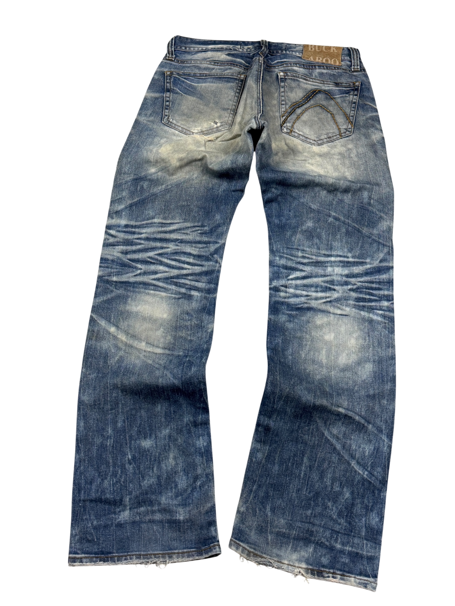 Crazy Washed Straight Jeans (S-M)