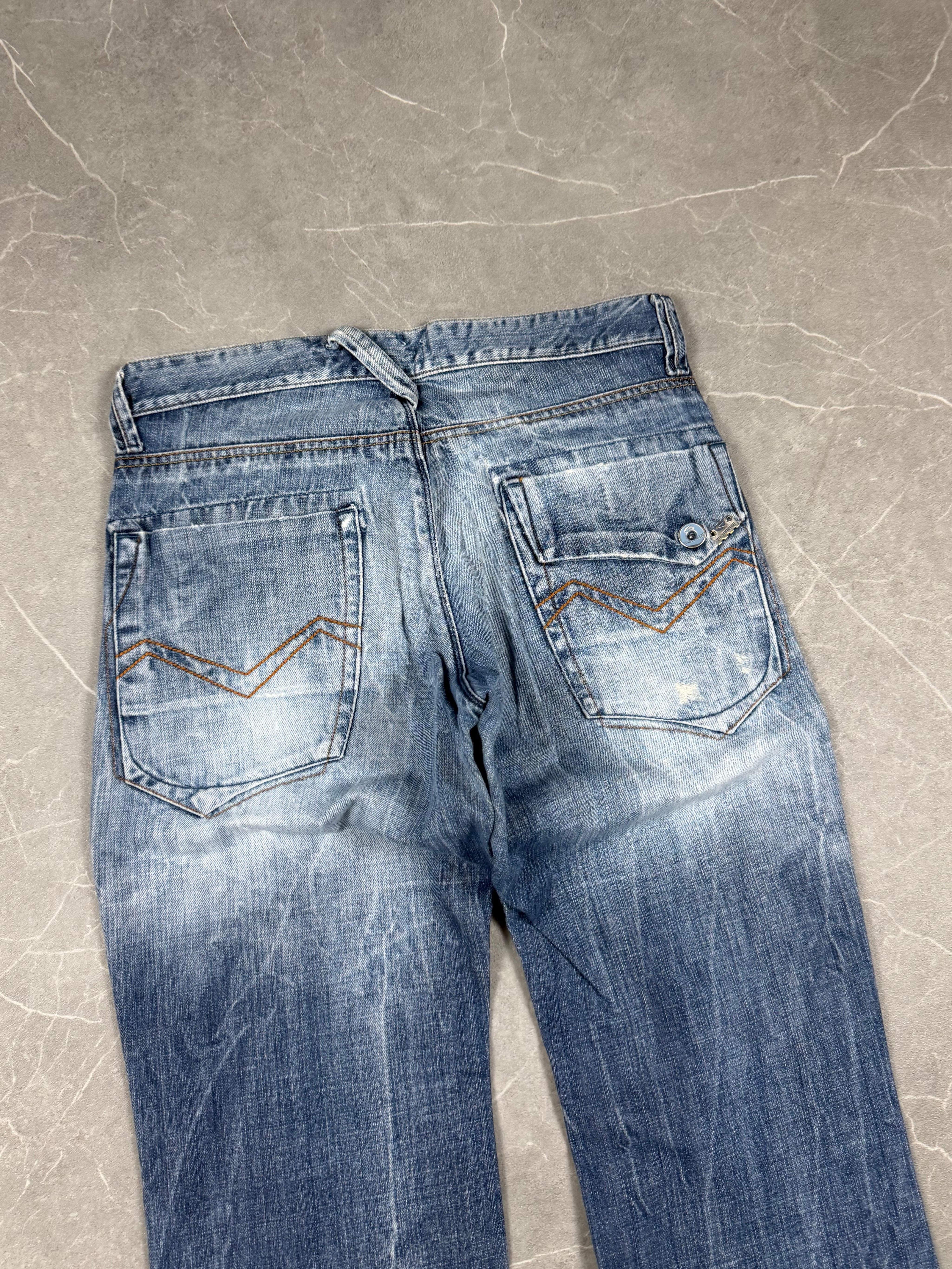 Vintage washed Straight Jeans (S-M)