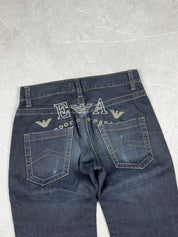 Armani Big Logo Straight Jeans (XS)