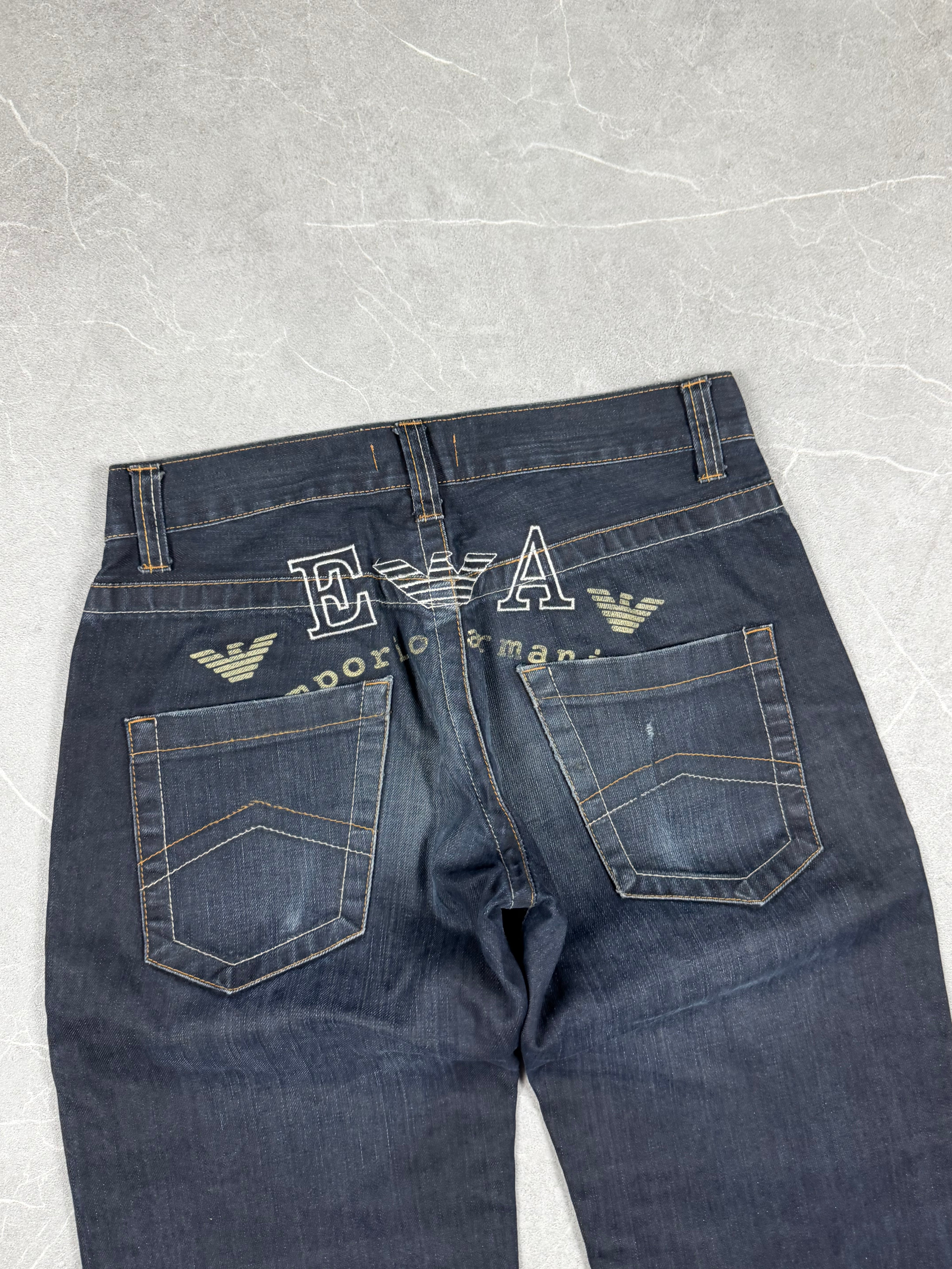 Armani Big Logo Straight Jeans (XS)