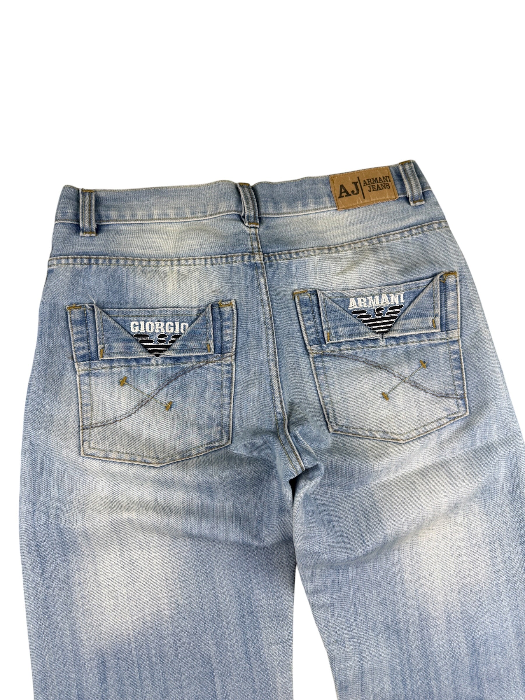 Armani Big Logo Baggy Jeans (XS)