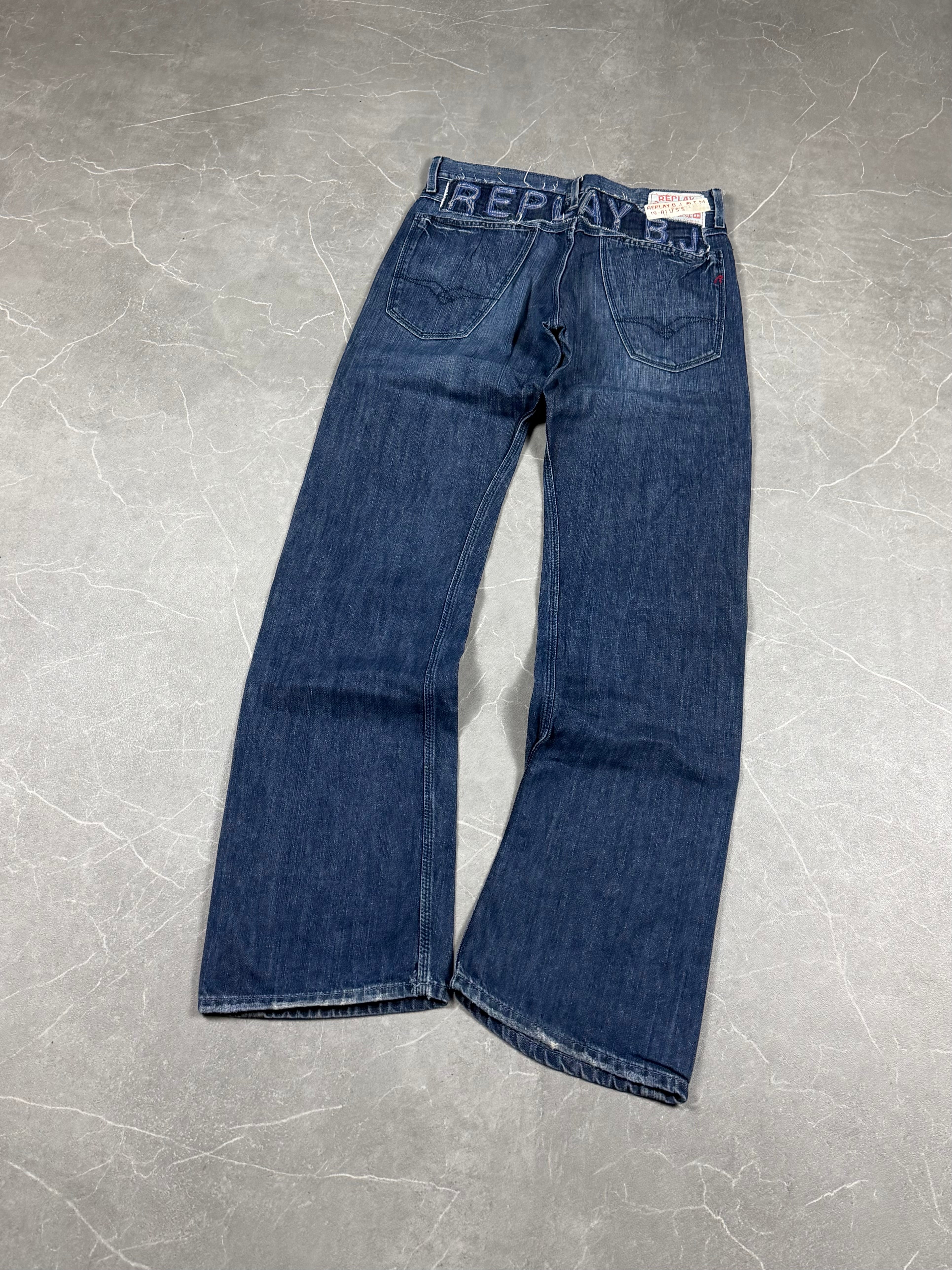 Replay Big Logo Bootcut Jeans (M)