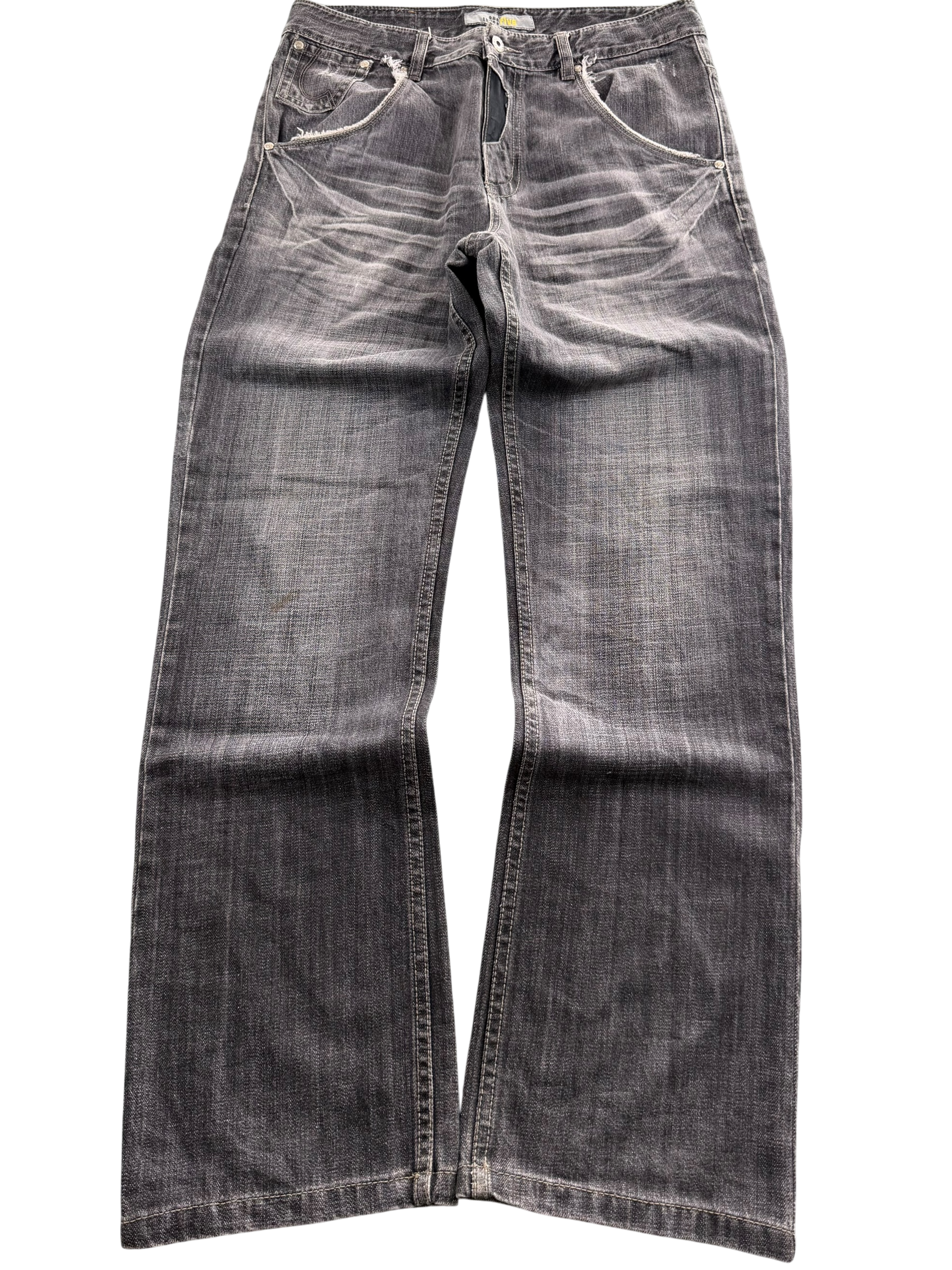 Washed Straightfit Jeans (S)