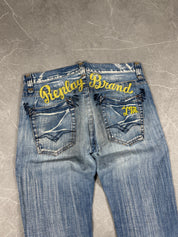 Replay washed/Bootcut vintage Big Logo Jeans (M-L)