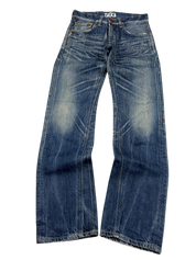 Crazy Washed Straight Jeans (XS)