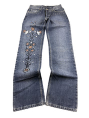 Roberto Cavalli Big Logo Bootcut Jeans (XS)
