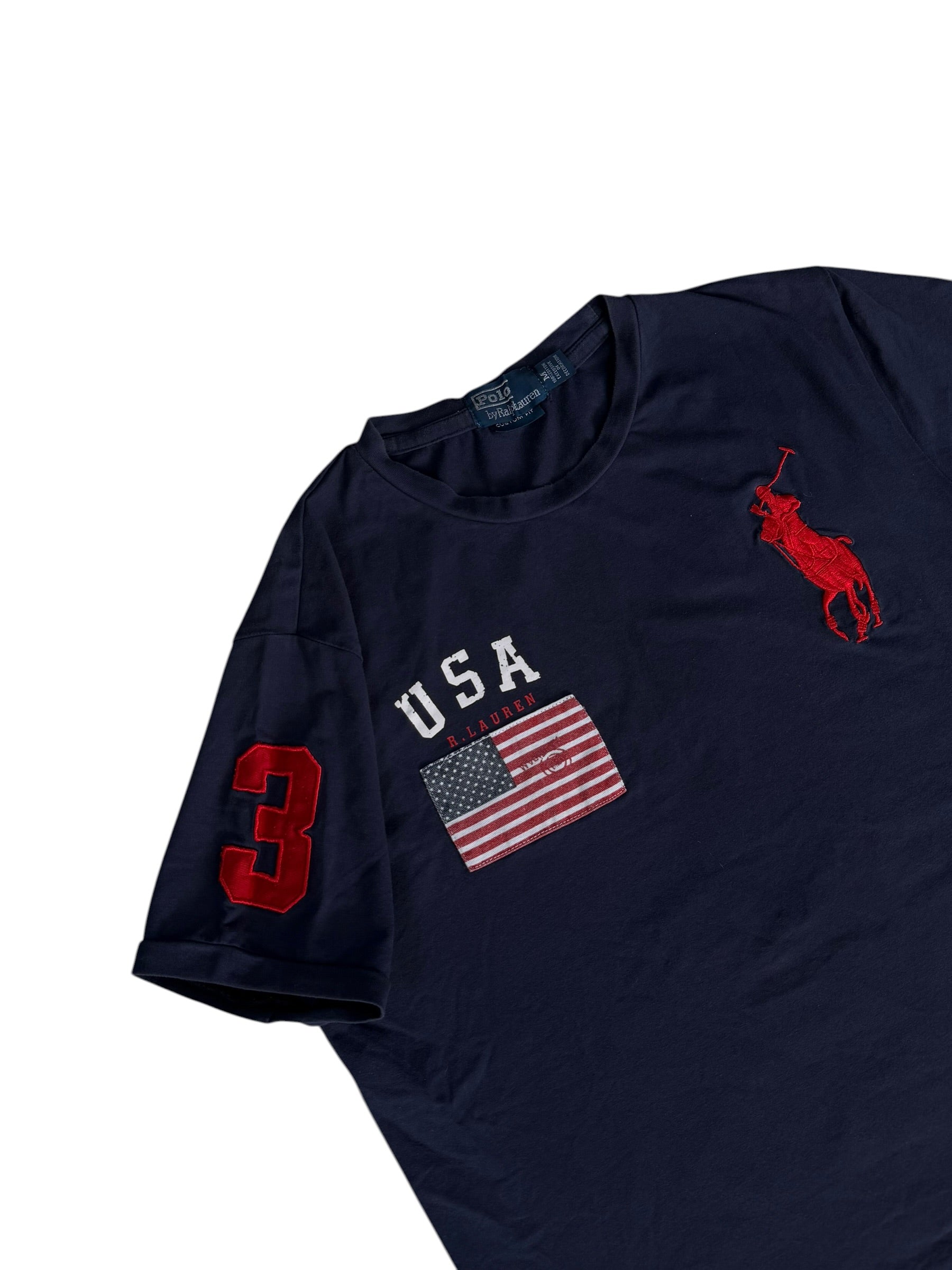 Ralph Lauren Big Pony USA Slim-Fit T-shirt (M)