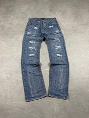 Dolce Gabbana Ripped Logo Jeans (S)