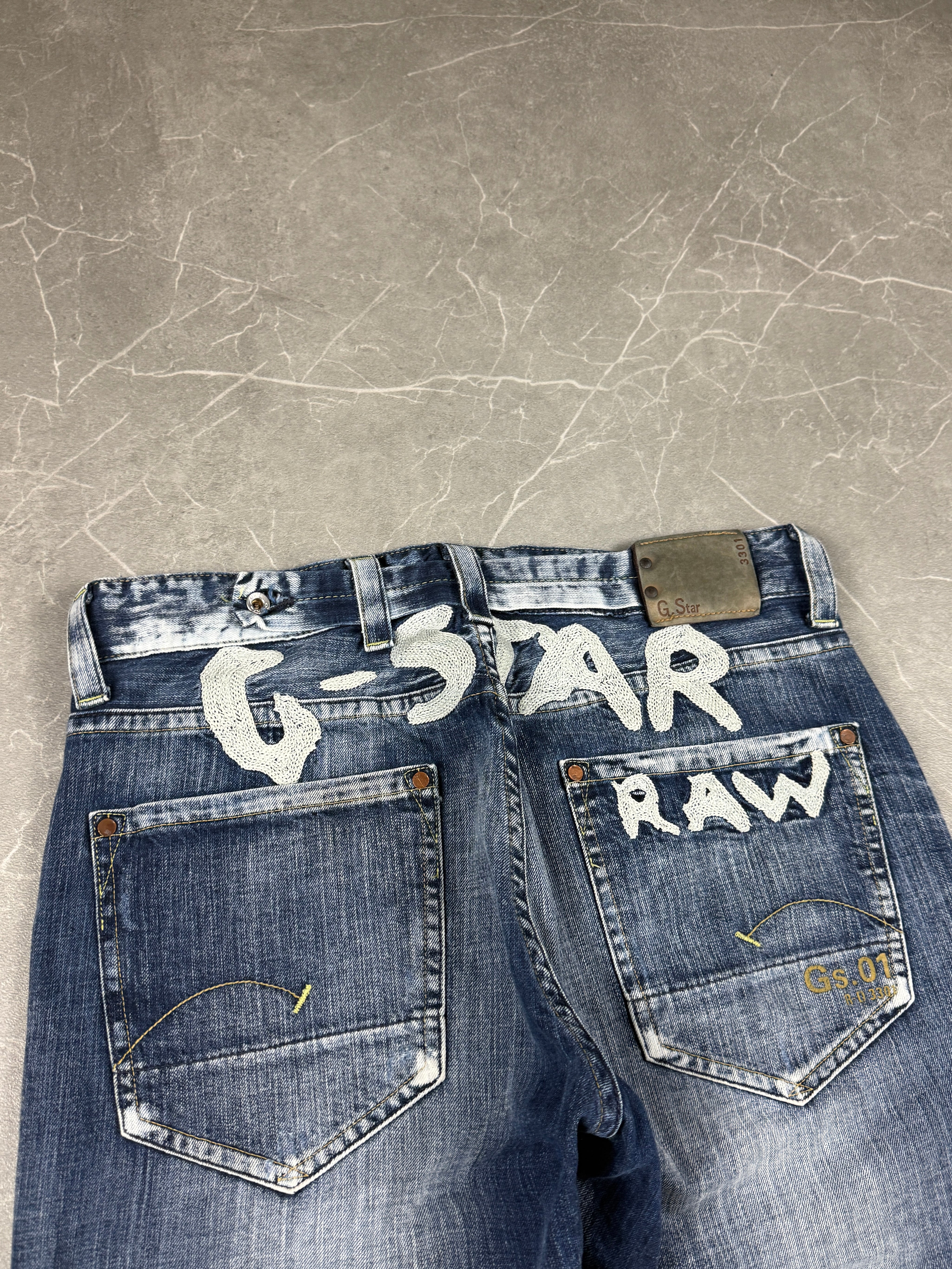G-Star Big Logo washed Jeans (S-M)