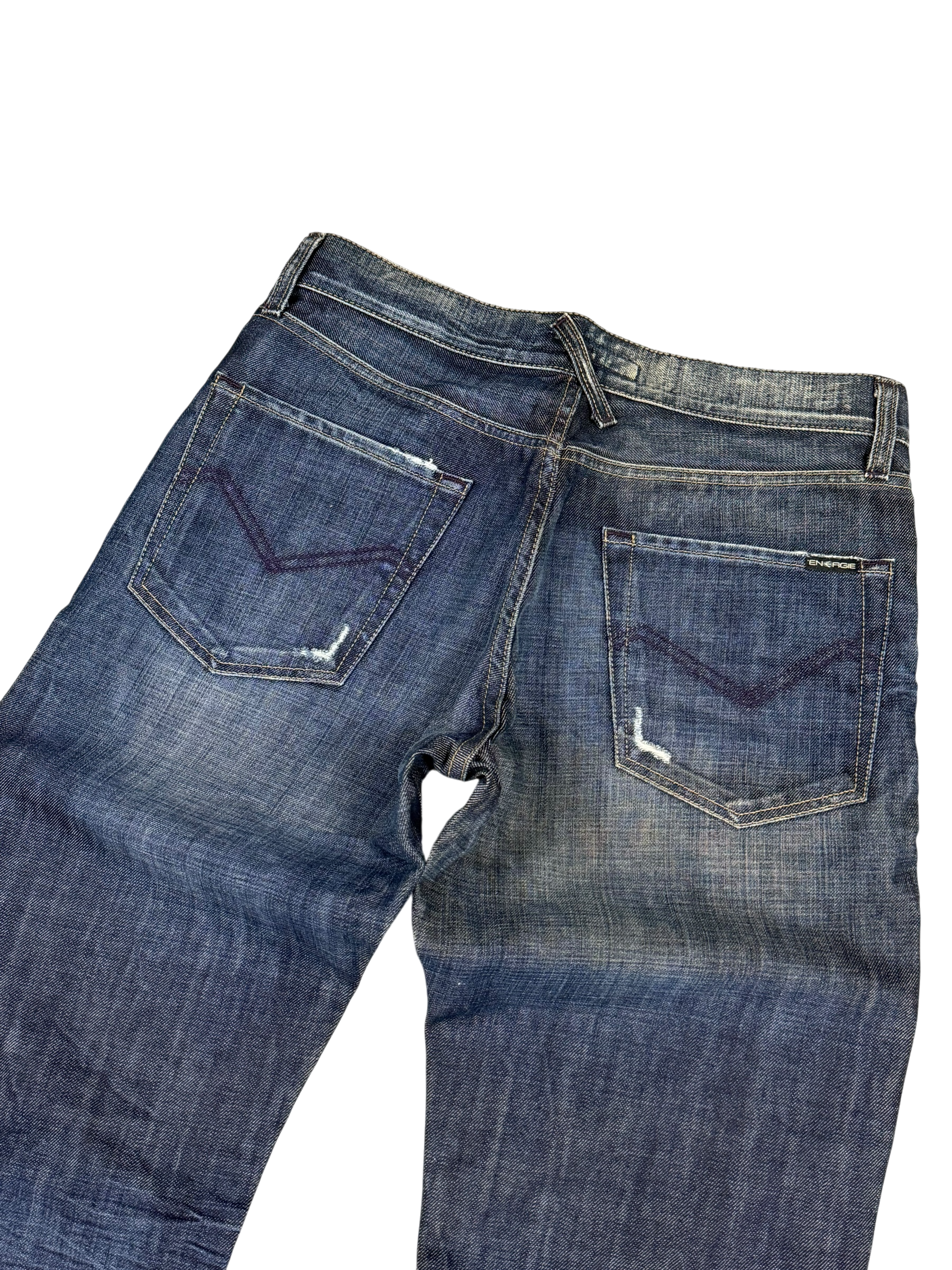 Vintage Washed Bootcut Jeans (S-M)