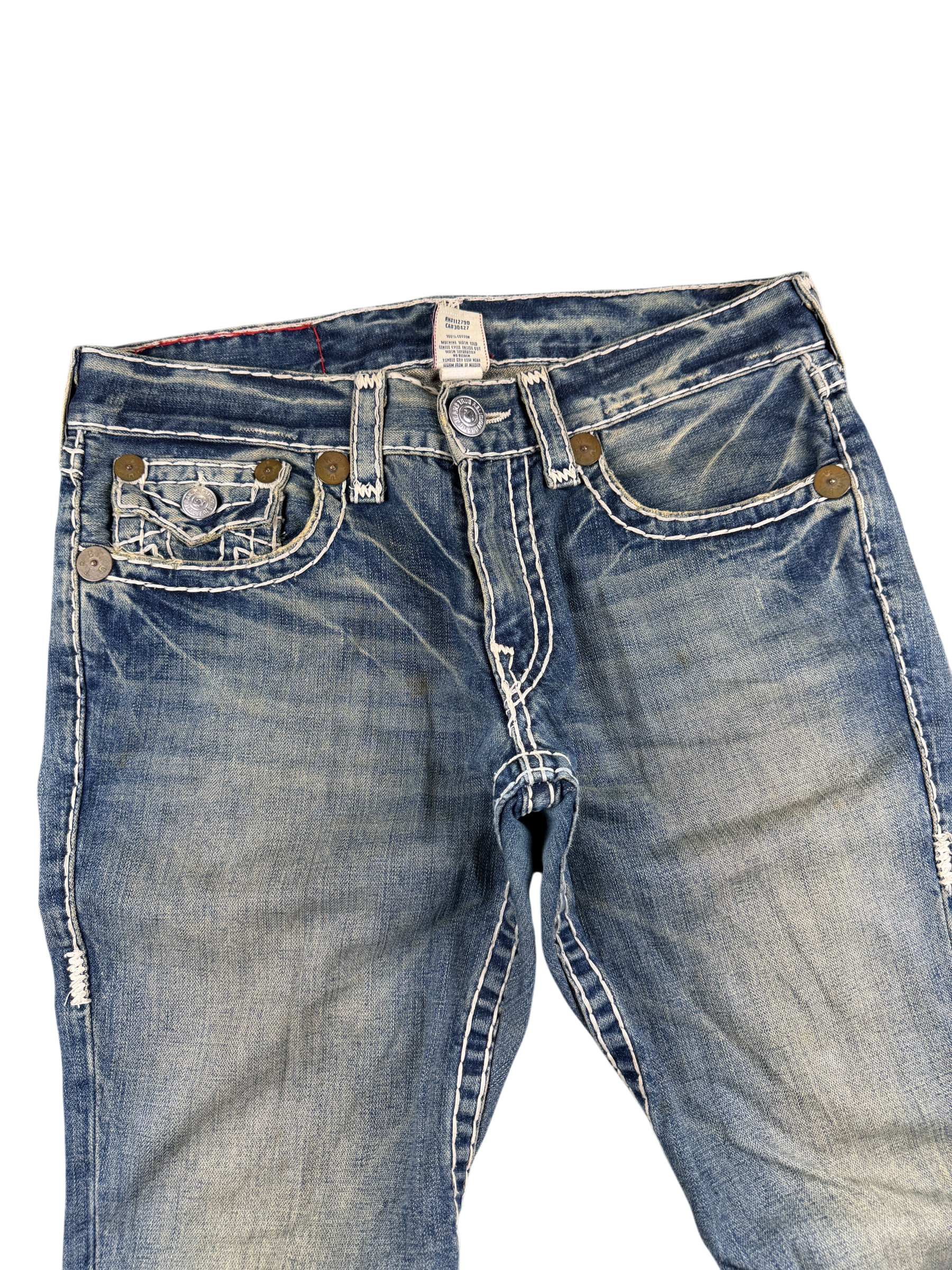 True Religion vintage washed Baggy/Bootcut Jeans (M-L)